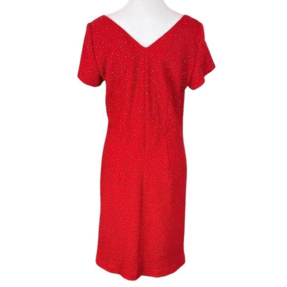 Vintage Jeffrey & Dara Evenings by Tom Barra Red Sequined Dress Size 10 - Picture 4 of 8